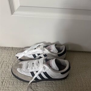 Adidas Samba White and Black Sneakers